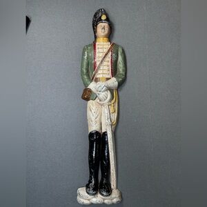 Vintage Artistic Venture Metal Wall Plaque French Napoleonic Soldier by Zito